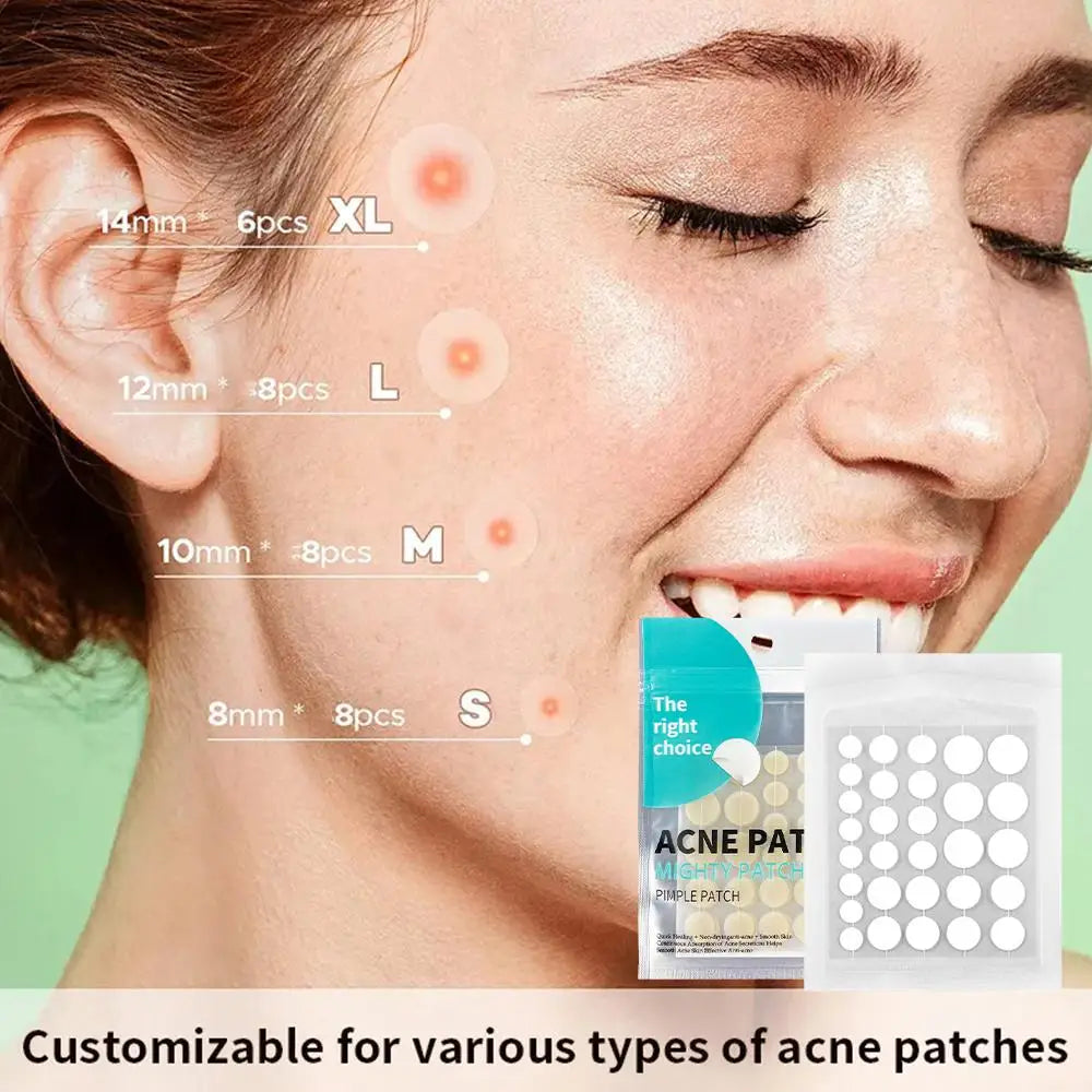 30pcs Hydrocolloid Salicylic Acne Pimple Patch Fade Repair Acne Invisible  Removal Pimple Anti Spots Marks Conceale